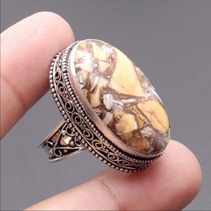 Vintage Brecciated Mookaite ring